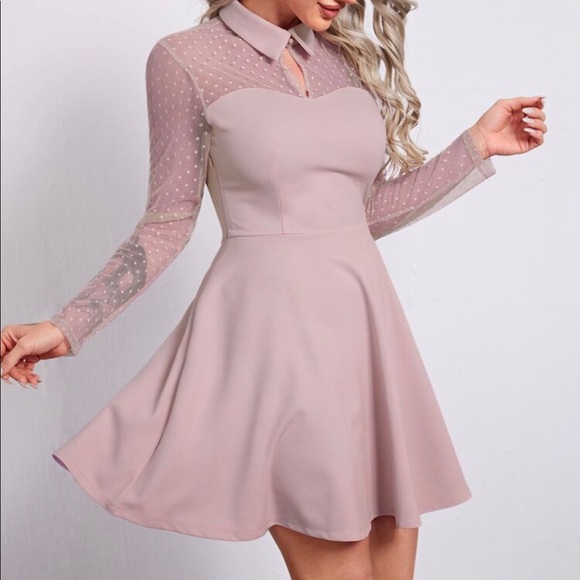 NWOT Dusty Pink Elegant Dress - Picture 4 of 5